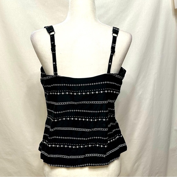 Black and white tankini top - Picture 3 of 3